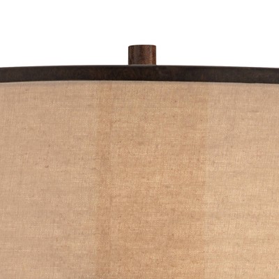 Andes 27.5" Bronze Double Shade Industrial Table Lamps Set of 2