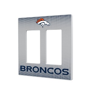 NFL AFC Teams Linen Hidden-Screw Light Switch Plate for Double Rocker - 1 of 4