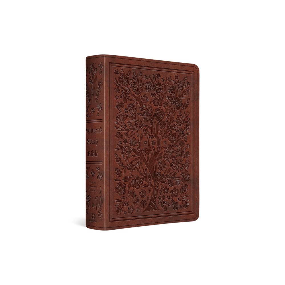 ESV Women's Study Bible (Trutone, Chestnut, Almond Tree Design) - (Leather Bound)