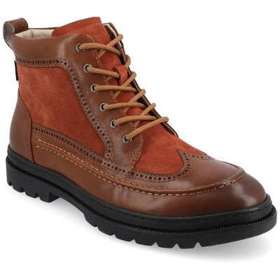 Taft 365 Men's Model 008 Wingtip Moc Toe Boot, Honey 8 : Target