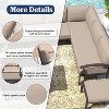 ALAULM Patio Furniture Set 10-Piece Aluminum Sectional Sofa with Armrest, Modern Outdoor Conversation Set - 4 of 4