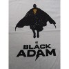 Black Adam Silhouette Image with Logo White T-Shirt Toddler Boy to Youth Boy - 2 of 2