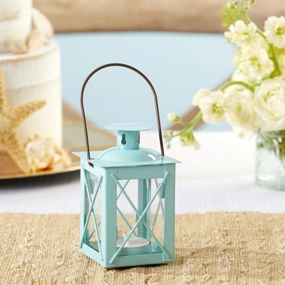 Luminous Black Mini-Lantern Tea Light Holder