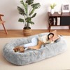 Giant Dog Bed, Human Size Dog Bed for People Doze Off, Napping, Human Dog Sofa Bed, Foldable Lazy Sofa Couch, Plush Dog Bed With Removable Cover - 4 of 4