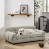 LAOTIES Large Dog Sofa,Breathable Linen Pet Couch With Backrest And Armrests,Sturdy And Comfortable Bed For Medium And Large Dogs - 2 of 4