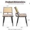 Infurnic Accent Chairs, Modern Upholstered Chairs Set with Sturdy Legs, for Kitchen and Dining Room, 2PCS, Beige, 21.3"*19.3"*31.1" - 4 of 4