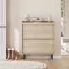 Shoe Cabinet with 2 Flip Drawers, Wooden Shoe Organizer Cabinet with Adjustable Shelf, Shoe Storage for Entryway - 3 of 4
