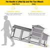 Aivituvin 80.59" Mobile Chicken Tractor Hutch for 2-3 Chickens( Inner Space 18.47ft²)- AIR61 - 4 of 4