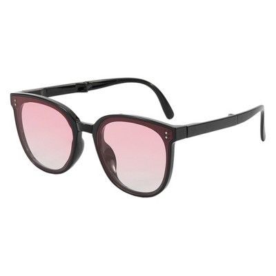 Anna-Kaci Unisex Classic Round Sunglasses with Matte Black Frame and UV400 Dark Lenses Lightweight Design