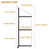 Shipping Container Shelving Bracket,3 Tier Black Power Coated Steel Brackets,22x60",1100LBS Hanging Type Cargo Containers Storage Rack - 4 of 4