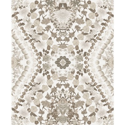 RoomMates Mr. Kate dried Flower Kaleidoscope Peel & Stick Wallpaper: Removable Botanical Wall Mural, Self-Adhesive PVC