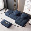 Whisen Chenille Fabric Cushion Sofa & Modular Sectional Sofa with 4 Pillows and 3 Seats, Modern Oversized Comfort for Family Living - 2 of 4