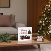 Christmas Table Decorations Christmas Decor Indoor Home Room Truck Office Bathroom Wood Box Sign - 2 of 4
