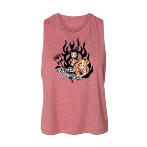 Women's Bratz Pretty in Pink Graphic Racerback Tank - Heather Mauve - Small - 1 of 3