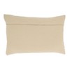 Saro Lifestyle Sleek Dash and Stripe Down Filled Throw Pillow, Beige, 16"x24" - 2 of 3