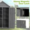 NicBex 68.89 Inch Tall Outdoor Storage Shed with Shelves,Latch and Waterproof Roof for Backyard Garden,Patio - 4 of 4