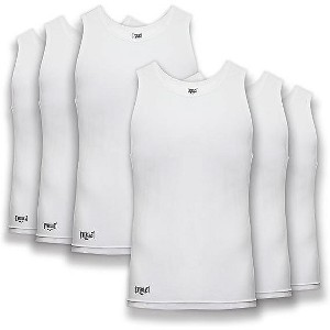 Everlast Essentials Mens Tank Tops Value 6 Pack Undershirt Breathable Tagless - 1 of 4