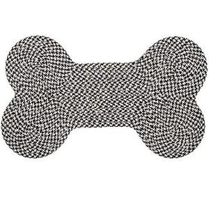 Colonial Mills Dog Bone Hounds-tooth Bright Scatter Rug, 22 by 34-Inch, Black - 1 of 1