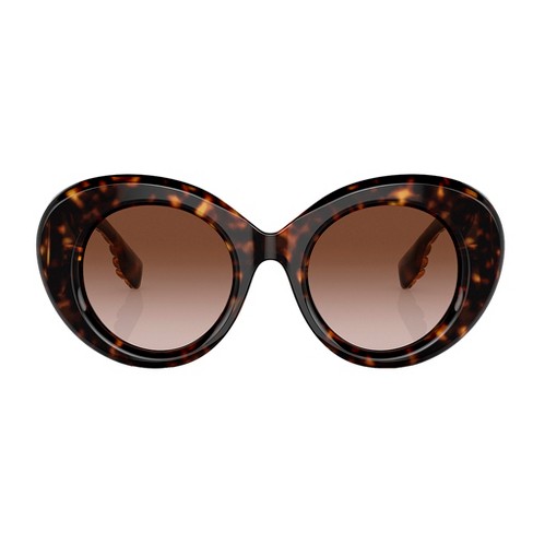 Burberry Margot Be 4370u 300213 Womens Round Sunglasses Dark Havana ...