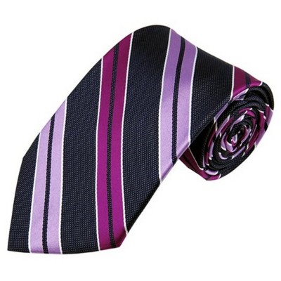 Men's Stripe 3.5 Inch Wide And 62 Inch X-Long Woven Neckties