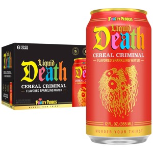 Liquid Death Cereal Criminal Sparkling Water - 6pk/12 fl oz - 1 of 4
