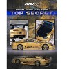 Toyota Supra (A80) "Top Secret" GT300 RHD Gold Metallic with Carbon Hood 1/64 Diecast Model Car by Inno Models - 4 of 4
