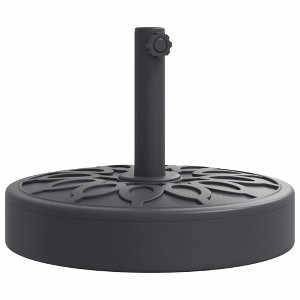 vidaXL Umbrella Base Black Polyethylene and concrete 55 lb - 1 of 2