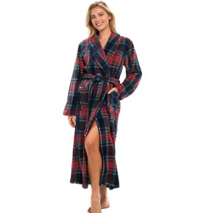 ADR Plush Robe for Women, Long Hooded Fleece Robe with Hood, Plus Size - 1 of 3