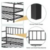 Tangkula Twin Size Steel Daybed &roll-out Trundle Frame Set w/ Casters - 4 of 4