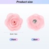 Unique Bargains Silk Alloy Camellia Flower Brooch Lapel Pin for Men Women Suit 2 x 1.3 inch 1 Pc - 3 of 4