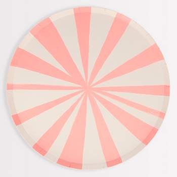 Meri Meri Pink Stripe Dinner Plates (Pack of 8)