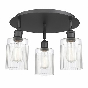 Hadley - 3 Light Flush Mount In Art Deco Style-9.5 Inches Tall and 16.25 Inches Wide - 1 of 1
