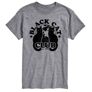 Men's - Instant Message - Black Cat Club Short Sleeve Graphic T-Shirt - 1 of 4