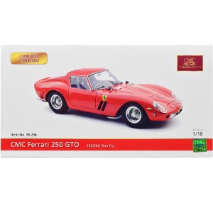 Ferrari 250 GTO Red "Ron Fry - London Motor Show" (1962) Limited Edition to 2000 pieces Worldwide 1/18 Diecast Model Car by CMC - 1 of 3