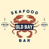 Old Bay Seafood Bar Lobster Logo Ringer T-Shirt - Beige and Navy - 2 of 2