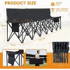 Docred Portable Bench 4/6/9 Seat Soccer Benches for Team, Folding Soccer Bench Chair Sideline Benches Camping Chairs with Carry Bag - 2 of 4