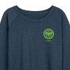 Women's - Marvel - Captain America Falcon Icon Lightweight French Terry Wide Neck Long Sleeve Graphic Shirt - 2 of 4