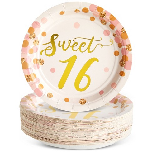 Floral 9in. Paper Plates (pack of 16)