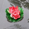 Unique Bargains Artificial Lotus Flower for Garden Ponds Pool Decoration 6 Pcs - 2 of 4