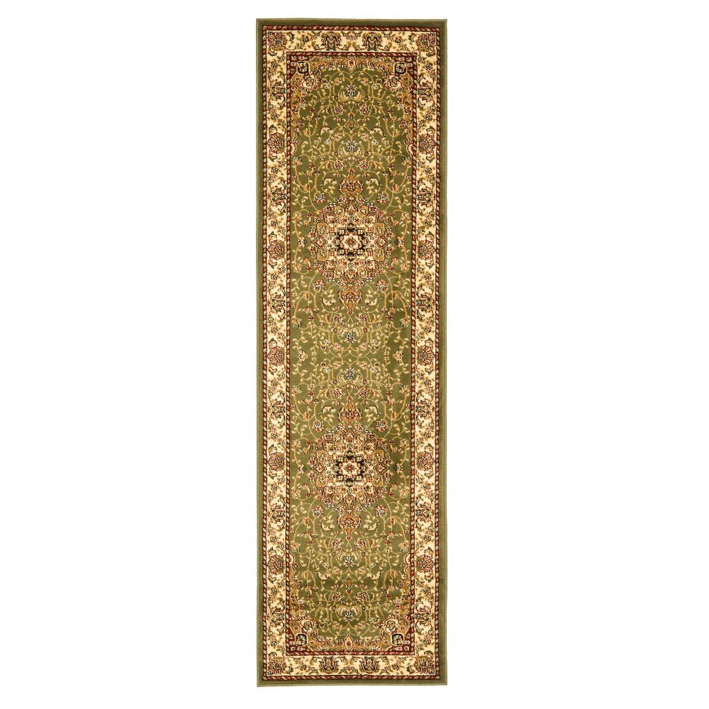 2'3inx8' Runner Sage/Ivory Floral Loomed - Safavieh