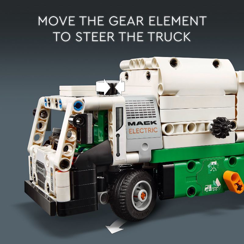 LEGO Technic Mack LR Electric Garbage Truck Toy 42167, 5 of 8