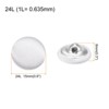 Unique Bargains Cloth Covered Aluminum Sewing Buttons 20 Pcs - 2 of 4