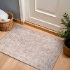 World Rug Gallery Delano Terracotta Floral Pattern Indoor Rug – Washable Low Pile Rug with Non-Slip Backing - 2 of 4