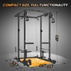 Power Cage 2000LBS, Multi-Functional Squat Rack with Cable Cross-Over System & LAT Pull Down, 5-in-1 Home Gym Strength Trainer - 2 of 4