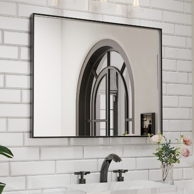 Right Angle Aluminum Mirror Silver