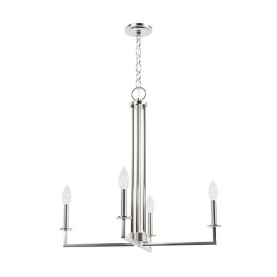 Hunter Fans Bearden 4 - Light Chandelier in  Brushed Nickel