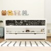 CAVINAS Twin Size Loft Bed with Storage Shelves & Blackboard/ Trundle,Wooden Bunk Bed Frame for Kids Room,Bedroom - 2 of 4