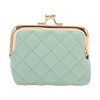 Unique Bargains Argyle Pattern Clip Buckle Coin Purse Wallet 1 Pc - 4 of 4