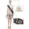 Meant2Be 13th Birthday Sash & Tiara for Women - Gold - image 4 of 4