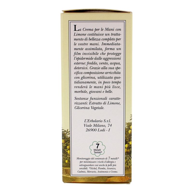 L'Erbolario Hand Cream - Hand Cream for Dry Skin - Lemon - 2.5 oz , 5 of 7